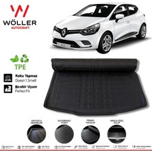 Wöller Renault Clio 4 Bagaj Havuzu 2012 2019 Arası 3D Wöller Ultraflex Esnek