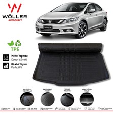 Wöller Honda Civic Fb7 Bagaj Havuzu 2012 2016 Arası 3D Wöller Ultraflex Esnek