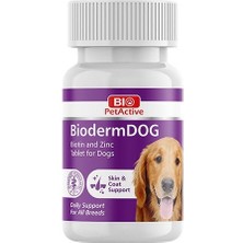 Bio Pet Active Bioderm Tüy Dökülme Önleyici Biotin ve Çinko Köpek Tableti 37.5 gr