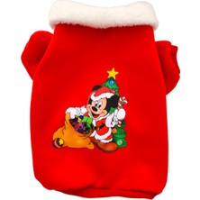 Atelyu Pet Kedi Köpekkıyafeti Noel Baskılı Sweatshirt