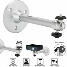 Lenatech Mini Projeksiyonlar Için Askı Aparatı (Duvar +Tavan Tipi) 21,5 cm