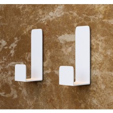 Risingmaber Beyaz 4lü Yapışkanlı Askılık Kapı Arkası Bornoz Askılığı Yapışkanlı Mutfak Banyo Askılığı Havlu Askılığı Elbise Askılığı 4'lü Set 3m Yapışkanlı Tasarım