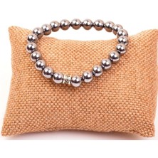 Doğal Taş Dünyası Terahertz Doğal Taş Bileklik 6 mm