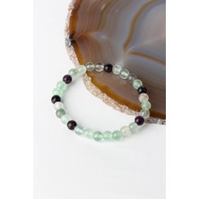 Doğal Taş Dünyası Florit Doğal Taş Bileklik 6 mm