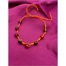 Doğal Taş Dünyası Akik Doğal Taş Bileklik Tasarım Asansörlü Kilit Sistemi El Yapımı Sürpriz