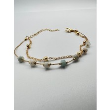 Doğal Taş Dünyası Amazonit Doğal Taş Bileklik Kararmaz Malzeme Aaa Kalite