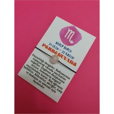 Doğal Taş Dünyası Akrep Burcu Pembe Kuvars Doğal Taş Ip Burç Bilekliği