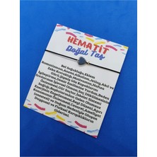 Doğal Taş Dünyası Hematit Doğal Taş Kalp Bileklik