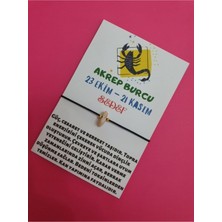 Doğal Taş Dünyası Sertifikalı Akrep Burcu Sedef Doğal Taşlı Ip Burç Bilekliği