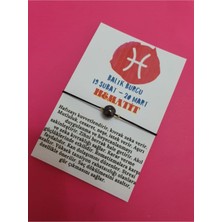 Doğal Taş Dünyası Balık Burcu Hematit Doğal Taş Ip Burç Bilekliği