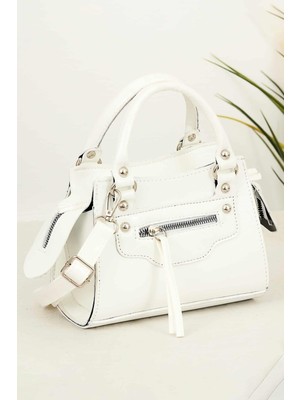 Bipanya Napoli Kırışık Deri Kadın Omuz Çantası BP-4733O