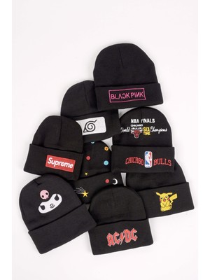 Touz BT21 Nakış Işleme Unisex Siyah  Bere