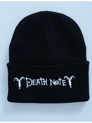 Touz Anime Death Note Nakış Işleme Unisex Siyah  Bere