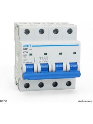 Chint Nb1 Serisi / 4 Kutuplu 6ka / C Tipi 50A Otom
