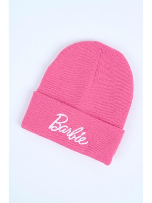 Touz Barbie Nakış Işleme Unisex Pembe Bere