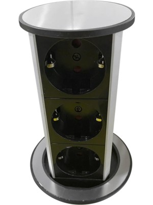 Bas-aç Pop-up Otomatik Çıkan Ada Tipi Silindir Priz Sistemi