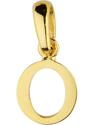 14 Ayar Altın O Harfi Kolye Ucu 0,44 gr