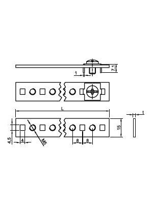 Çetinkaya Nötr Topraklama Barası 1mt 31 Vidalı