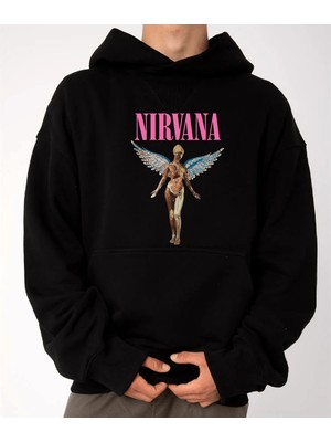 Pull The Hood Unisex Oversize Nirvana Kapüşonlu Sweatshirt