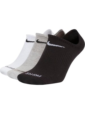 Nike Everyday Plus Cushioned 3pk Siyah - Lacivert Çorap, 2023 Sezonsuz Kullanım İçin