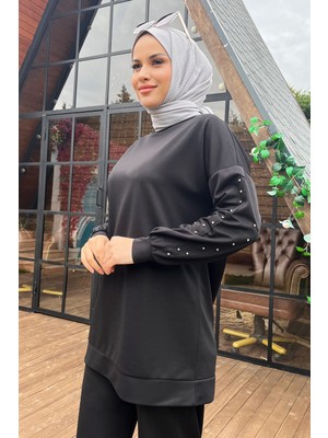 Tofisa 11538-SIYAH Tunik+Pantolon