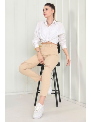 Tofisa 11603-BEJ Gabardin Pantolon