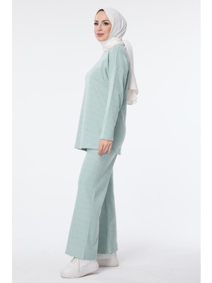 Tofisa 23754-MINT Crop+Pantolon