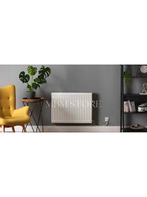 MAKTEK Elektrikli Radyatör Kalorifer / Yağlı Petek Isıtıcı Soba D6080 60CMX80CM 1400 Watt Çift Rezistanslı