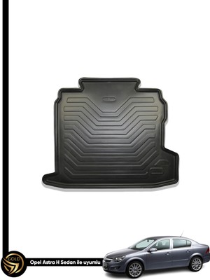 Gold Opel Astra H Sedan 3D Bagaj Havuzu