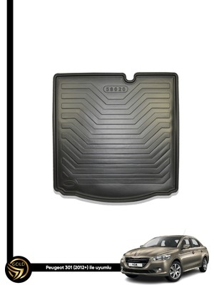 Gold Peugeot 301 Sedan 2018 Elmas Kesim Maxi Havuzlu Bagaj Havuzu