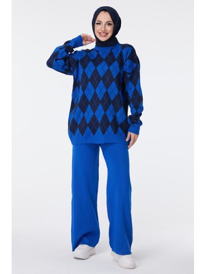 Tofisa 23645-SAKS Triko Tunik Pantolon