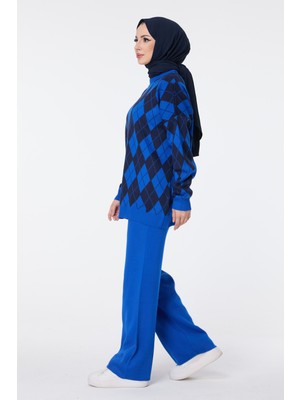 Tofisa 23645-SAKS Triko Tunik Pantolon