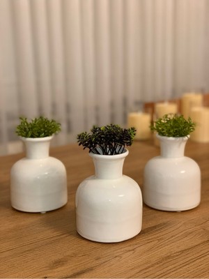 Carmen Soft 3’lü Dekoratif Minimal Vazo