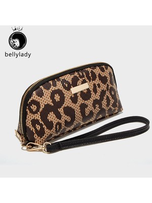 Betty Becky Kadın Pu Deri Çanta Basit El Çantası Bozuk Para Cüzdanı Leopar Baskı Küçük Moda Su Geçirmez Çanta (Yurt Dışından)