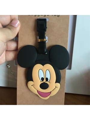 Betty Becky Disney Karikatür Bebek Çit Mickey Mouse Bavul Kımlık Adres Tutucu Bagaj Yatılı Etiketler Taşınabilir Etiket Seyahat Bagaj Pvc Etiketi (Yurt Dışından)