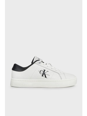 Calvin Klein Deri Sneaker Ayakkabı YW0YW014440GM Bayan Ayakkabı YW0YW01444 0gm