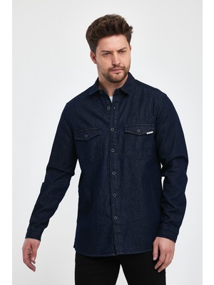 Rodi Alex 014 Erkek Slım Fıt Denım Gömlek RD24KE031184