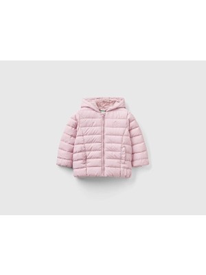 Benetton Çocuk Mont 2WU0GN01K Açık Pembe