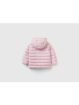 Benetton Çocuk Mont 2WU0GN01K Açık Pembe