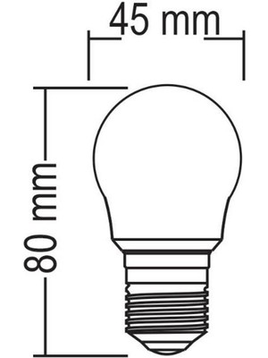 Forlife 4 Watt G45 Top Rustik Ampul - 4 Adet