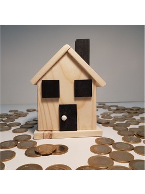 Aswood Çocuklar Için Ahşap Oyuncak Kumbara El Yapımı,eğlenceli Veöğretici,para Biriktirme Becerileri,hediye