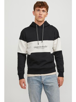 Jack & Jones Jorlakewood Relaxed Fit Kapüşonlu Sweat Erkek Sweat 12246802