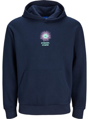 Jack & Jones Jorbradley Sırt Baskılı Kapüşonlu Sweat Erkek Sweat 12257389