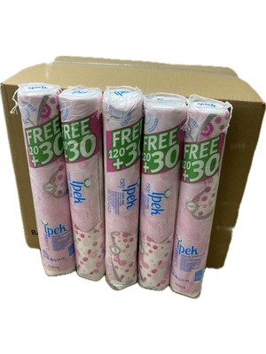 Ipek Makyaj Temizleme Pamuğu 150 adet X 30 paket (1 koli)