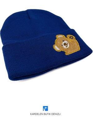 Kardelen Butik Denizli Kız ve Erkek Çocuk Sevimli Hayvan Nakışlı Çocuk Bere