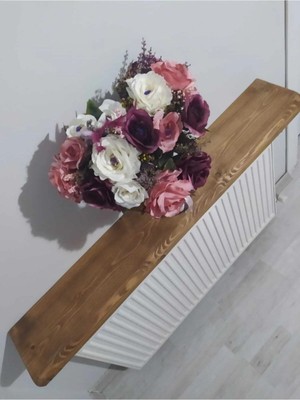 Woodhub Masif Ahşap Petek Üstü Uçan Raf Dresuar 100CM