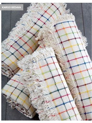 Miss Linda Home Collection Buldan Işi Bordo Renk Çekyat Örtüsü (180*180 Cm)