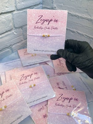 Loya Pink Loyapink Kişiye Özel Şans Bilekliği Söz, Nişan, Bekarlığa Veda, Kına, Nikah, Düğün 25 Adet