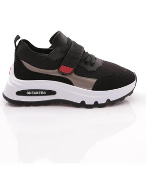 DGN 081 Kadin Üstü Yazili Spor Ayakkabi