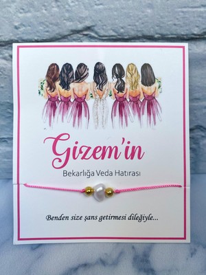 Loya Pink Loyapink Kişiye Özel Şans Bilekliği Söz, Nişan, Bekarlığa Veda, Kına, Nikah, Düğün 25 Adet